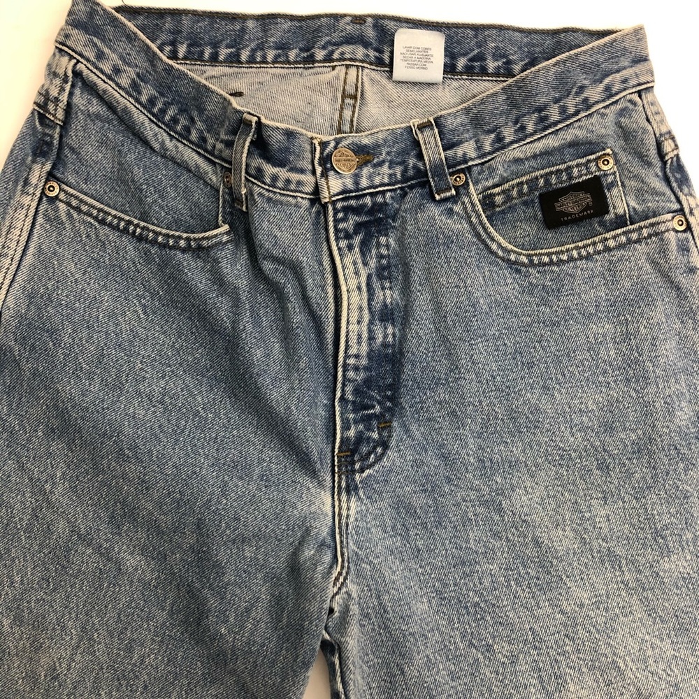 Harley Davidson acid wash jeans traditional fit
